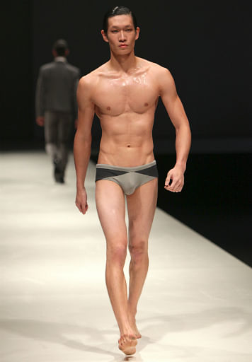 Hot male underwear models Her World Singapore